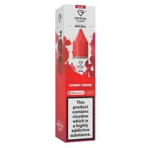 Cherry Crush Nic Salt E-Liquid by Crystal Clear Bar Salts 10ml